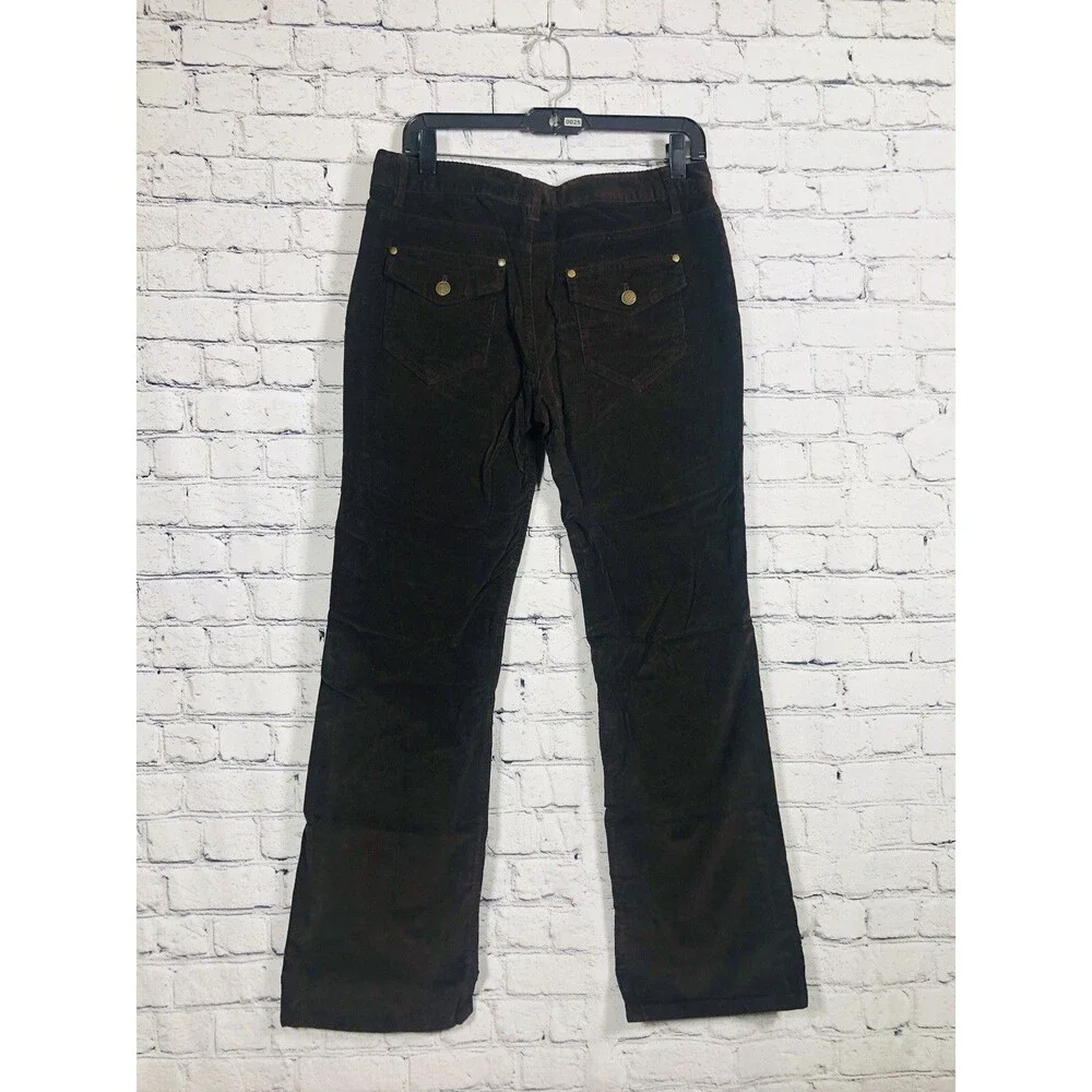 The Limited Women's  Corduroy Pants Drew Fit Bootcut Dark Brown Size 8